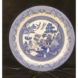 Vintage Blue Willow Serving Platter